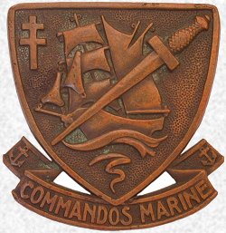 insigne du commando Marine De Trépel force spéciale FUSCO,béret vert 